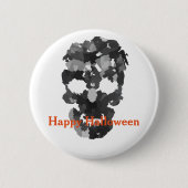 Happy Halloween Skull Button (Vorderseite)