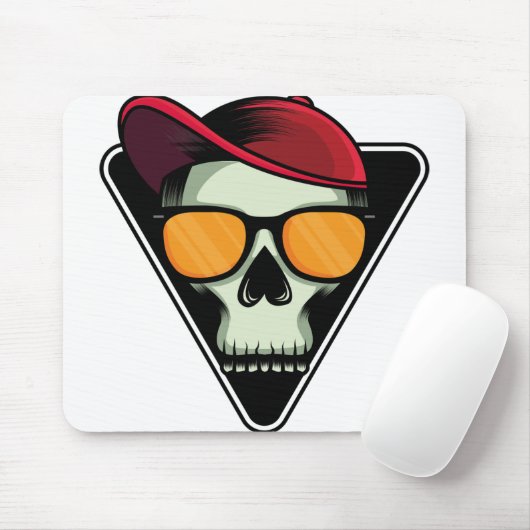 Happy Halloween Skull Mousepad (Mit Mouse)
