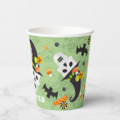 Happy Halloween Skull Party Paper Cups Pappbecher (Rückseite)