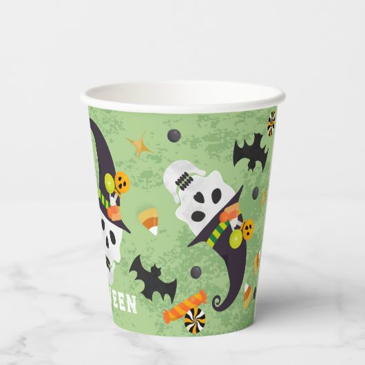 Happy Halloween Skull Party Paper Cups Pappbecher (Rückseite)