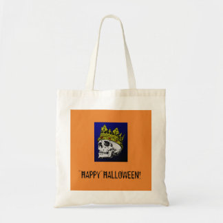 HAPPY HALLOWEEN SKULL TOTE BAG TRAGETASCHE