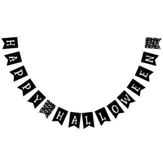Happy Halloween Skull Wimpelkette (Alle)