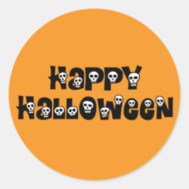 Happy Halloween Skulls Sticker