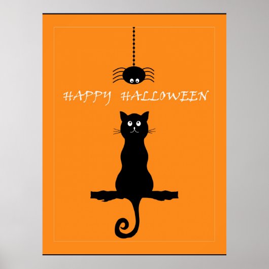 Happy Halloween, skurriles Design Poster (Vorne)