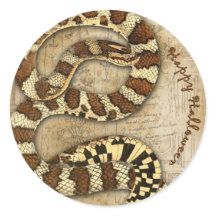 Happy Halloween Snakes Sticker