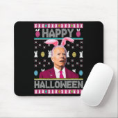 Happy Halloween Spaß Bunny Joe Biden Confused East Mousepad (Mit Mouse)