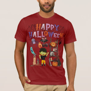 Happy Halloween - Spaß und Niedlich Spooky Collage T-Shirt