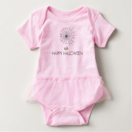 Happy Halloween Spider Baby Tutu T-shirt