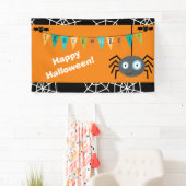 Happy Halloween Spider Banner (Insitu)