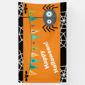 Happy Halloween Spider Banner (Vertikal)