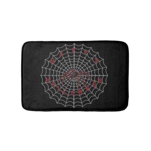 Happy Halloween Spider Bath Mat Badematte (Vorderseite)