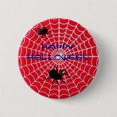 Happy Halloween Spider Button Button (Vorderseite)