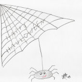 Happy Halloween - Spider Card Karte