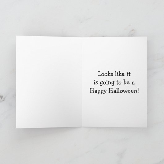 Happy Halloween Spider Collage Karte (Innenseite)