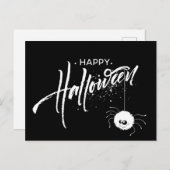 Happy Halloween Spider Postkarte (Vorne/Hinten)