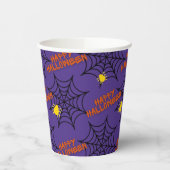 Happy Halloween Spider Web Pappbecher (Links)