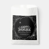 Happy Halloween Spider Web Personalisiert Geschenktütchen (Vorderseite)