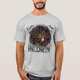 Happy Halloween Spider Web T-Shirt