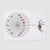 Happy Halloween Spider Web Tissue Paper Seidenpapier (Vorderseite)