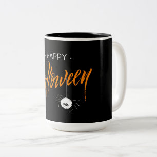 Happy Halloween Spider Zweifarbige Tasse