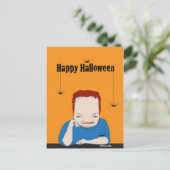 Happy Halloween Spiders Postcard Postkarte (Stehend Vorderseite)