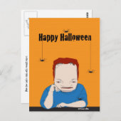 Happy Halloween Spiders Postcard Postkarte (Vorne/Hinten)