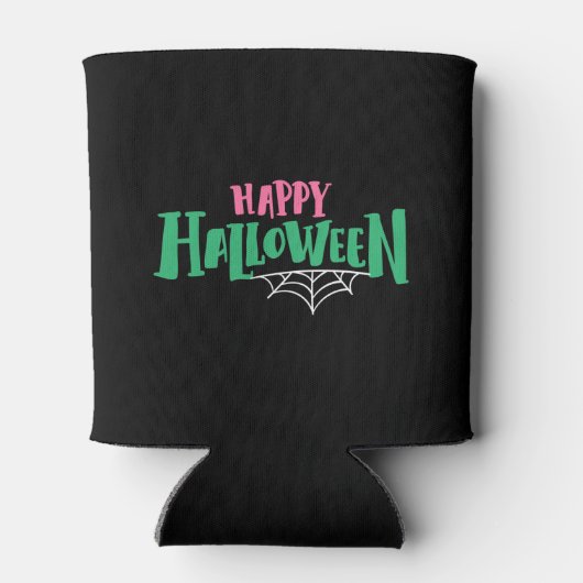 Happy Halloween Spiderweb Can Cooler Dosenkühler (Rückseite)
