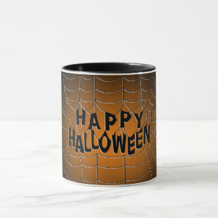 Happy Halloween Spiderweb Tasse