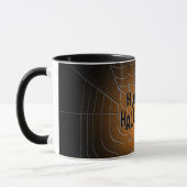 Happy Halloween Spiderweb Tasse (Links)