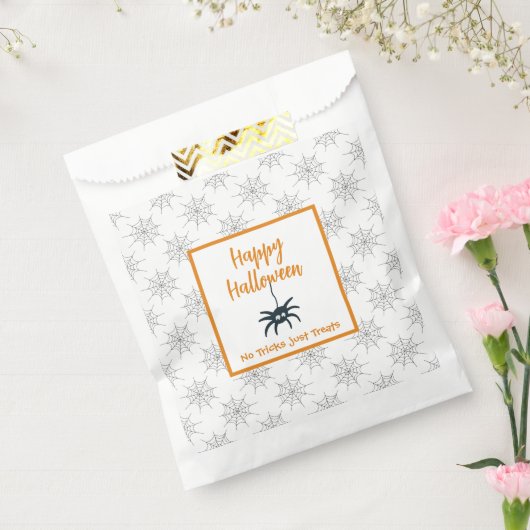 Happy Halloween Spinnennetz kein Trick nur Leckere Geschenktütchen (Versiegelt)