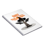 Happy Halloween. Spiral Fotonotizbuch Notizblock (Rechte Seite)