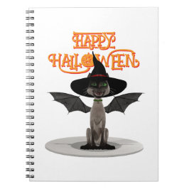 Happy Halloween. Spiral Fotonotizbuch Notizblock