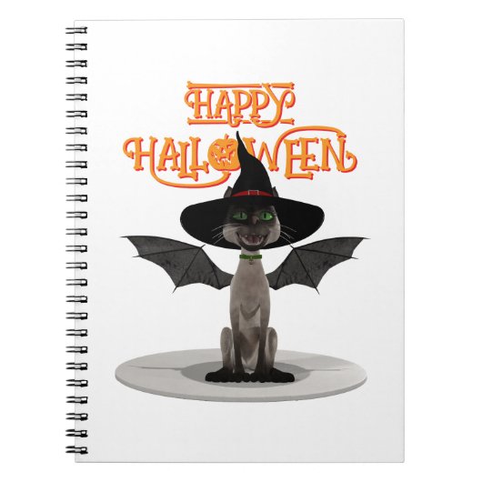 Happy Halloween. Spiral Fotonotizbuch Notizblock (Vorderseite)