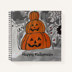 Happy Halloween Spiral Notebook Notizblock
