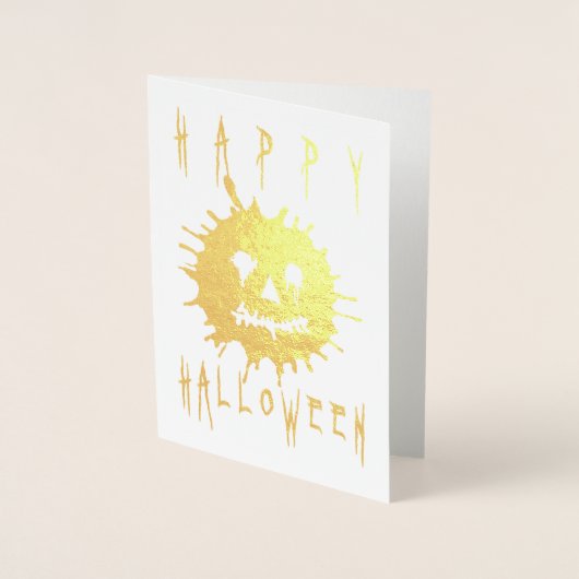 Happy Halloween Splatolatern Folienkarte (Vorderseite)
