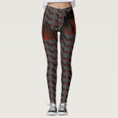 Happy Halloween Spooky Bat Leggings (Vorderseite)