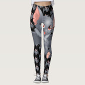 Happy Halloween Spooky Bat Leggings (Vorderseite)