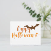 Happy Halloween - Spooky Bat Postkarte (Stehend Vorderseite)