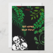 Happy Halloween Spooky Beängstigend Night Skeleton (Rückseite)