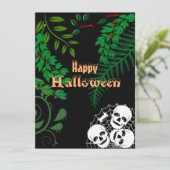 Happy Halloween Spooky Beängstigend Night Skeleton (Stehend Vorderseite)