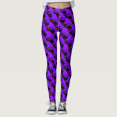 Happy Halloween Spooky Black Cat Leggings (Vorderseite)