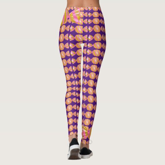 Happy Halloween Spooky Candy Leggings (Rückseite)