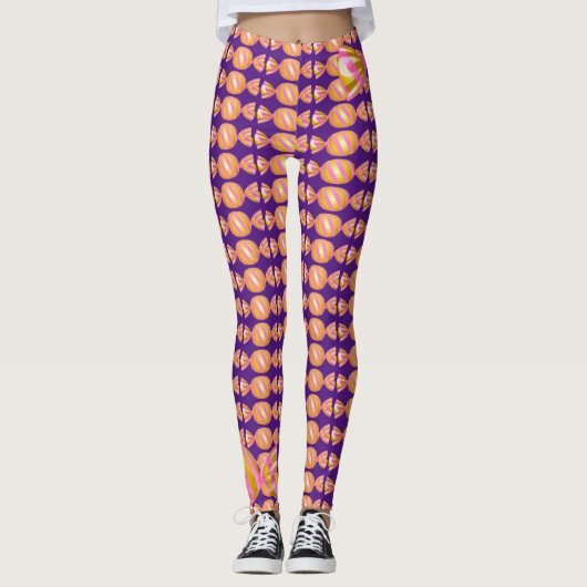 Happy Halloween Spooky Candy Leggings (Vorderseite)