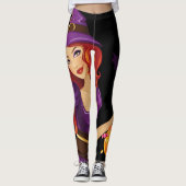 Happy Halloween Spooky Candy Leggings (Vorderseite)