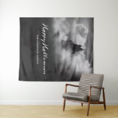 Happy Halloween Spooky Castle Party Hintergrund Wandteppich (Beispiel (Horizontal))