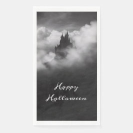 Happy Halloween Spooky Castle Party Serviette