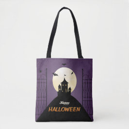 Happy Halloween Spooky Castle Tasche
