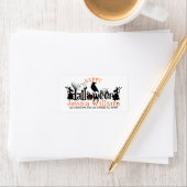 Happy Halloween Spooky Concept Design Adressaufkleber (Insitu)