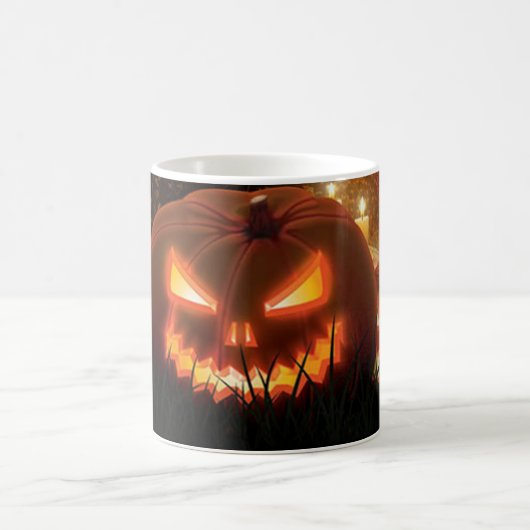Happy Halloween Spooky Creepy Jack-O-Lanterns Kaffeetasse (Mittel)
