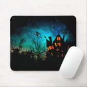 Happy Halloween Spooky Flying Hexe Mousepad (Mit Mouse)
